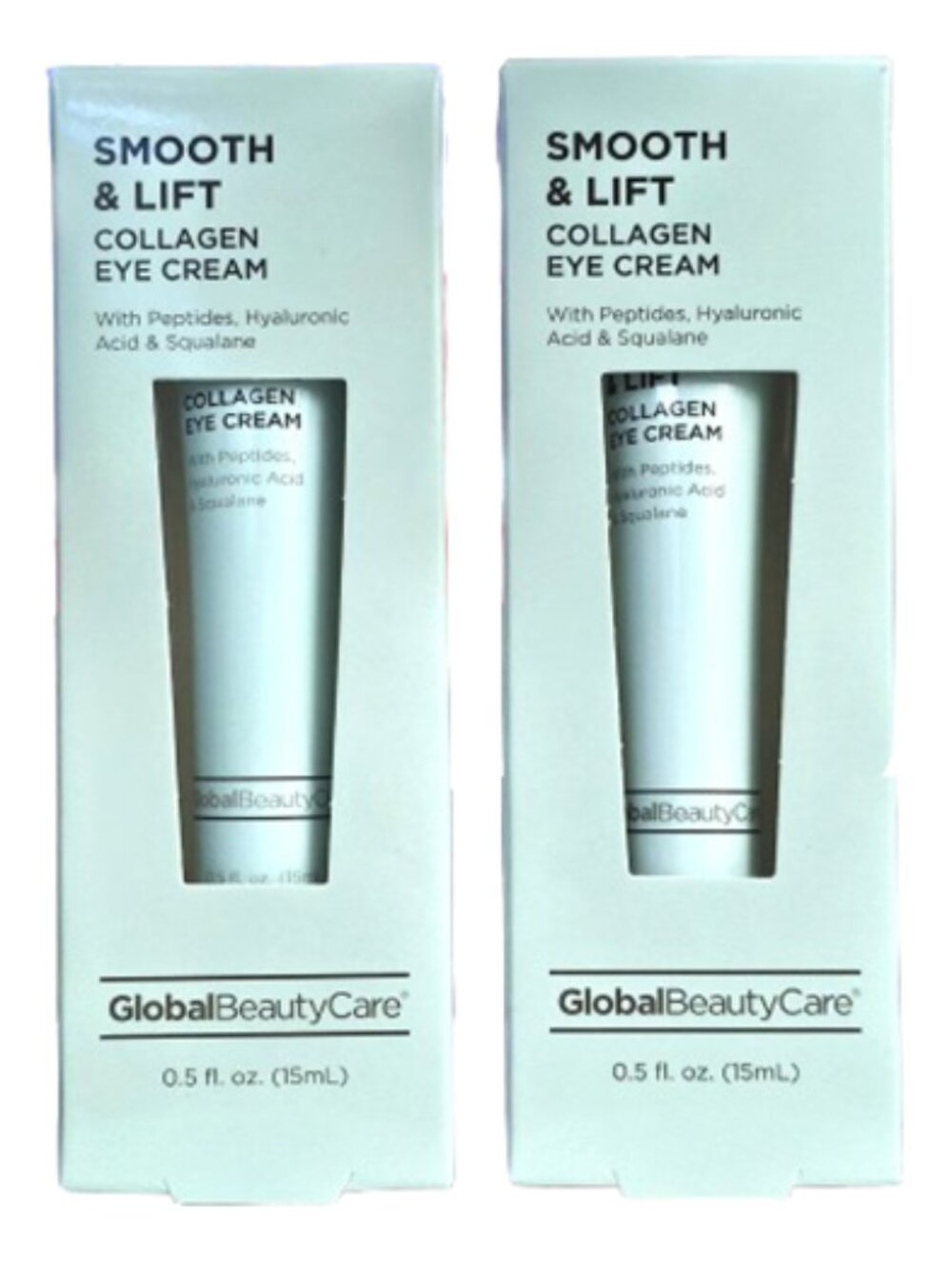 Global Beauty Care Smooth & Lift Collagen Eye Cream Skincare 0.5 fl oz (2 pack)